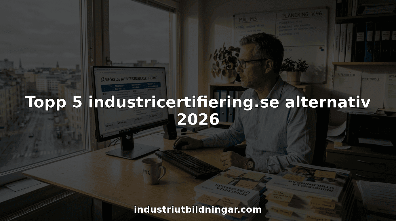 Topp 5 industricertifiering.se alternativ 2026