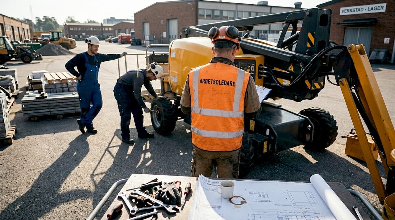 Effektivt arbetsflöde för liftutbildning i bygg och industri