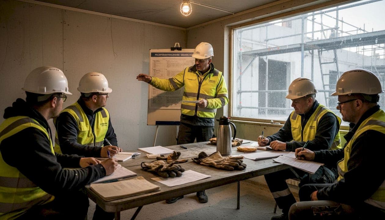 Så genomför du effektiv fallskyddsutbildning i bygg